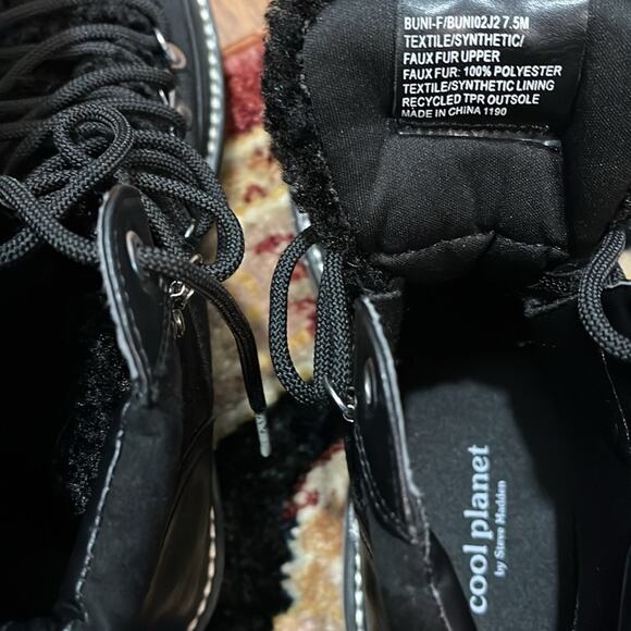 COOL PLANET BY STEVE MADDEN Bunii Womens Faux Leather Ankle Boots Sz 7.5 - Picture 7 of 8